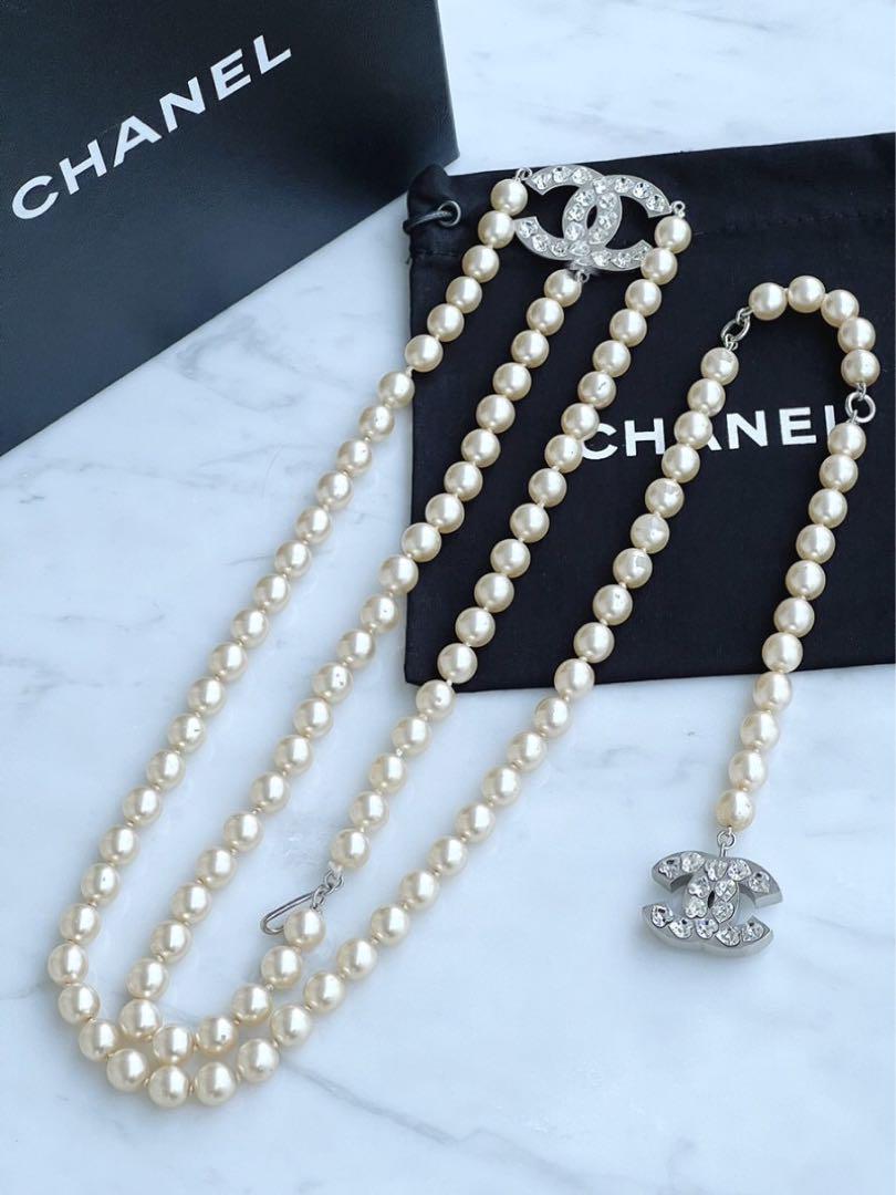 CHANEL シャネル ココマーク ハート パールベルト - ベルト