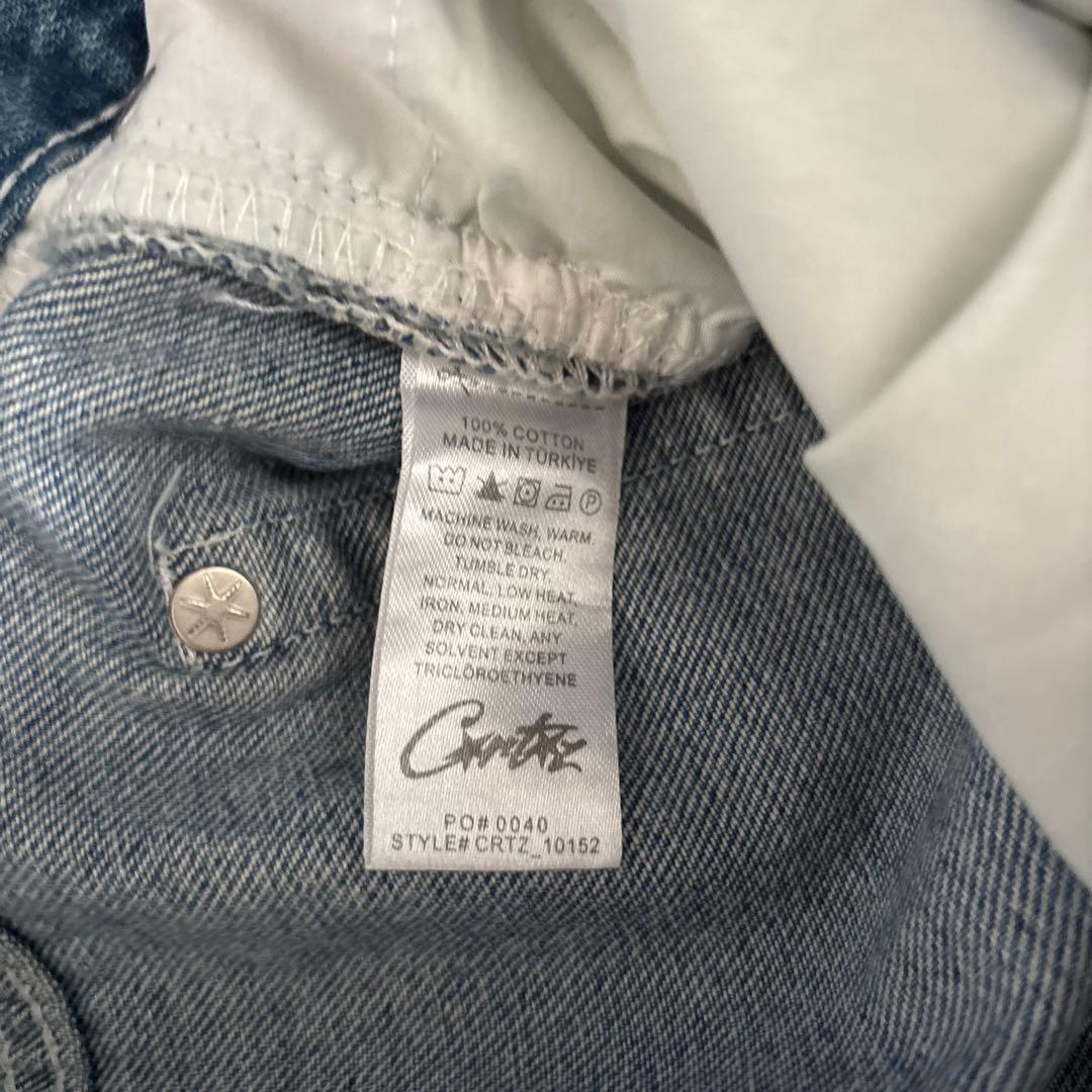 corteiz デニム バギー ジョーツ ハーフパンツ