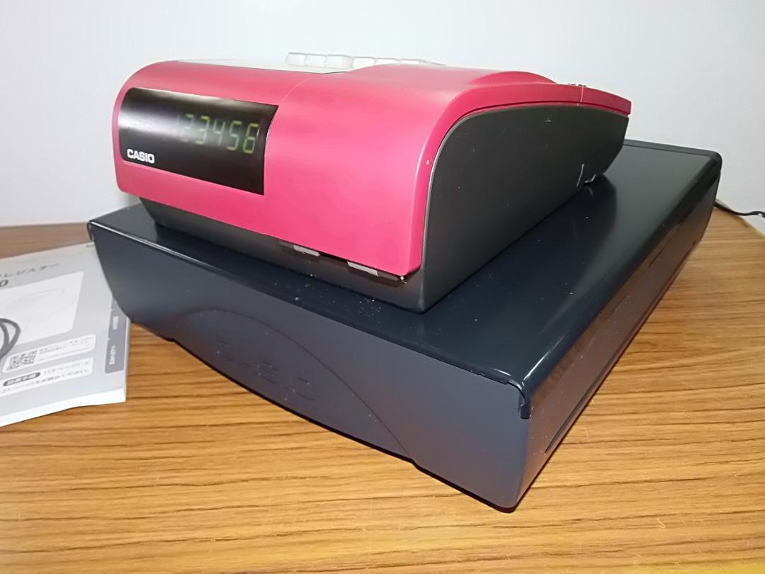 わかいい赤63設定無料10部門カシオTE-400インボイスレジスターSDカード