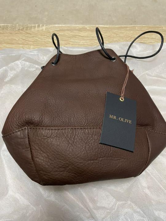 特価お得 MR.OLIVE 巾着バッグ ブラウン ZUxDy-m55432819246 新品在庫あ