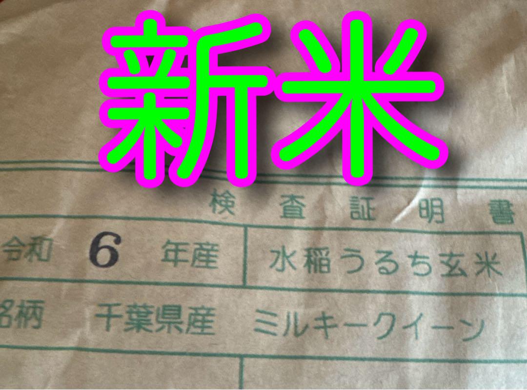 令和6年度 千葉県産 自慢のお米 ⭐︎ミルキークイーン⭐︎玄米10kg⭐︎