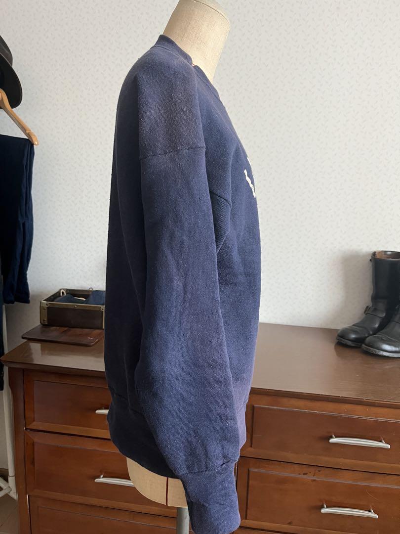 50s ビンテージ フロッキー？ペンキ？プリント スウェット