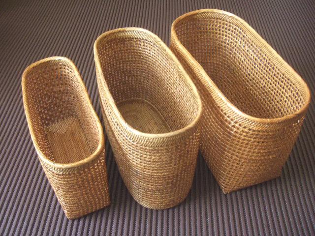 3種類セット●透かし楕円ケース●アタ●バリ島●1036.1●アジアン雑貨 3種類セット●透かし楕円ケース●アタ●バリ島●1036.1●アジアン雑貨