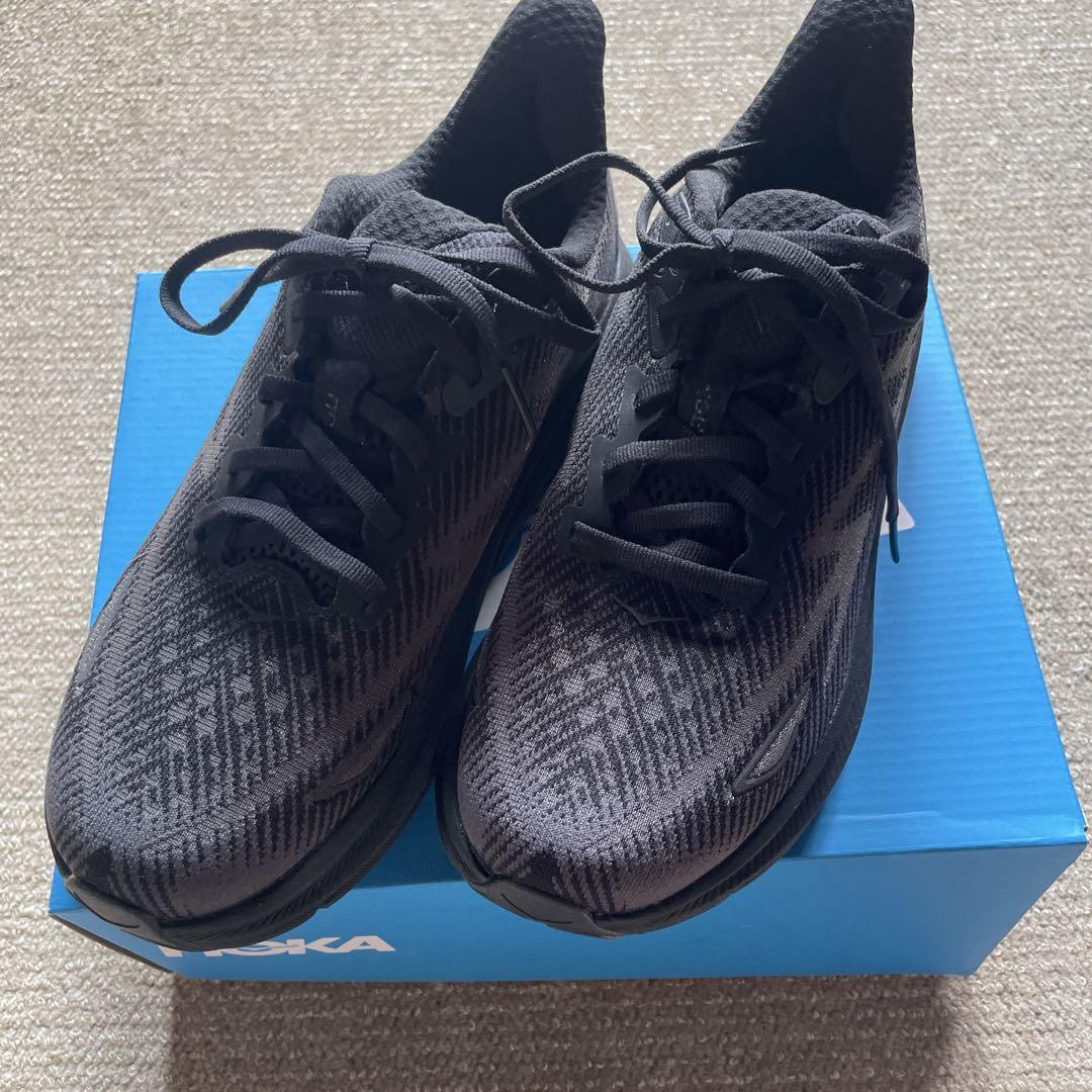 新品　お値下げ　HOKA ホカ　CLIFTON 9 ブラック 23.5cm 黒