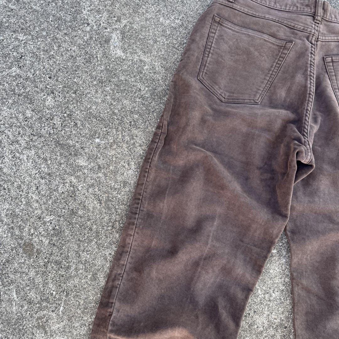 90s J.CREW cotton wide pants 33×34 brown