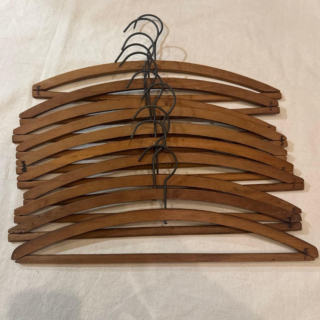 40s VINTAGE HANGER ヴィンテージハンガー バー付 字入 SET 40s VINTAGE HANGER ヴィンテージハンガー バー付 字入 SET