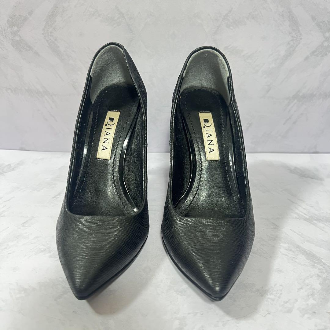 ❣️美品❣️Diana ダイアナ レザー ブラック パンプス 21.5cm