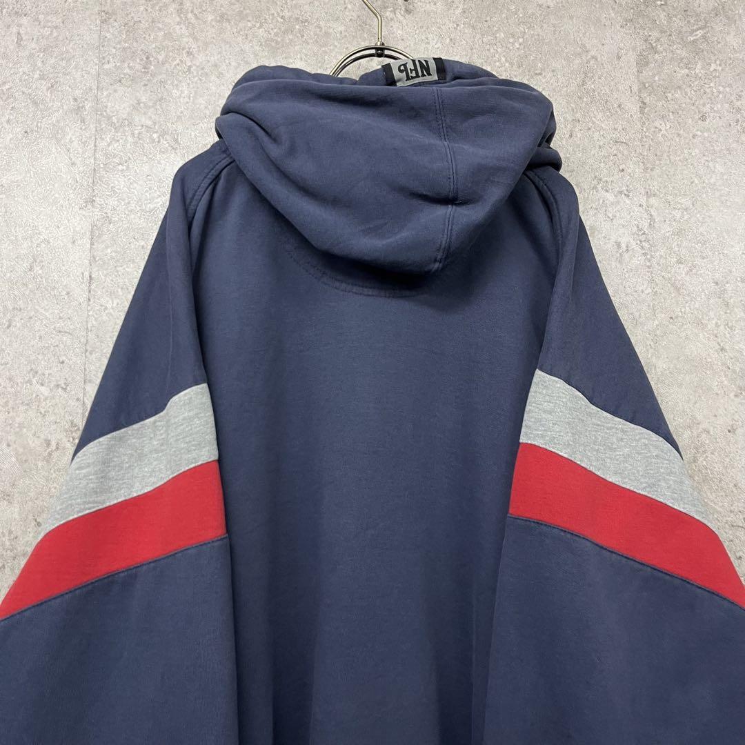 レア古着◯刺繍スウェットパーカー NFLペイトリオッツ メンズ3XL