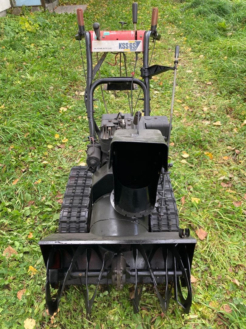 北海道 コマツ 除雪機 KSS6S セル式 ガソリン 5馬力 ヤナセ傷や汚れあり YUZUMIYA_COM