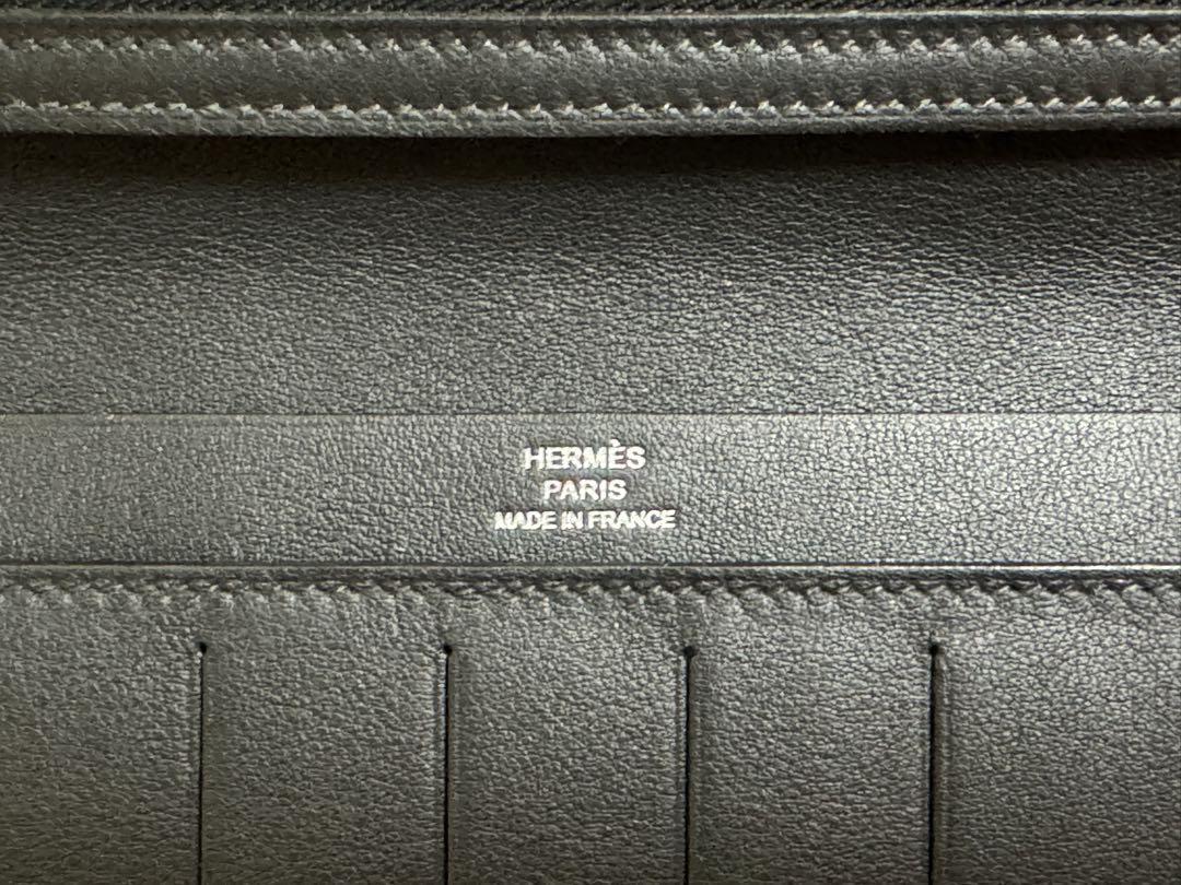 【新品】HERMES エルメス 長財布 シチズンツイル ロング 黒 ブラック