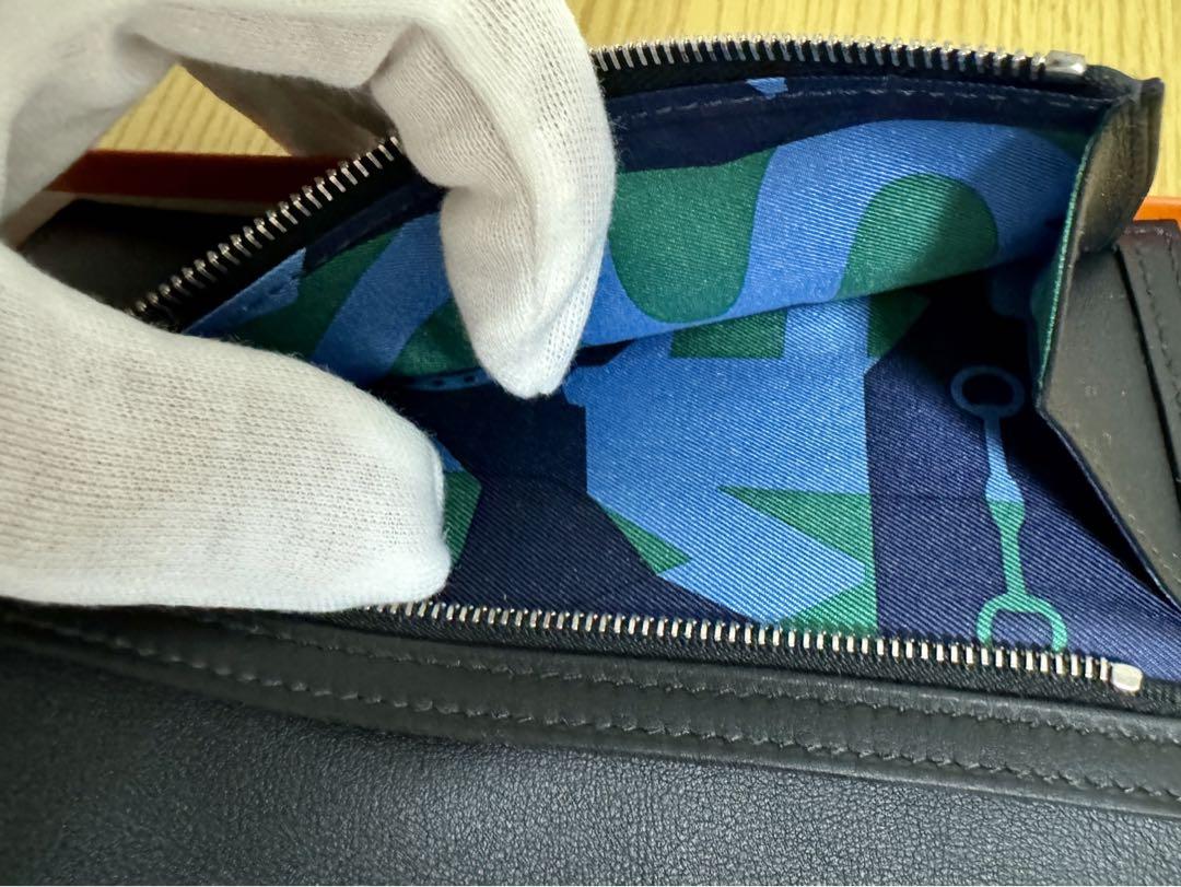 【新品】HERMES エルメス 長財布 シチズンツイル ロング 黒 ブラック