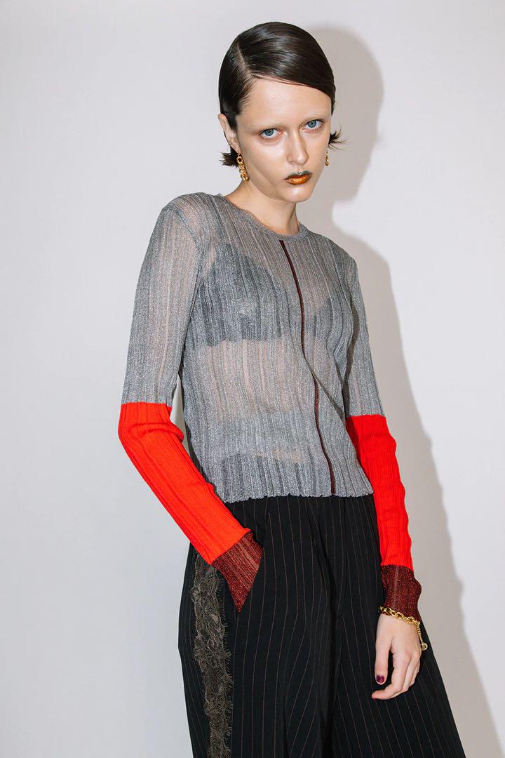 【さをさをさま専用】新品未使用　AULA AILA SHEER RIB KNIT