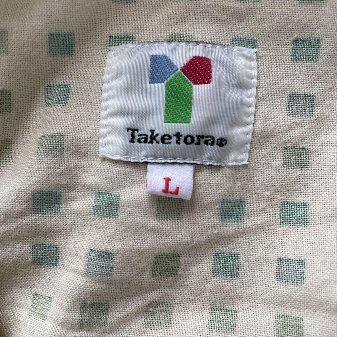 Taketora チェック柄 Lサイズ つなぎ服