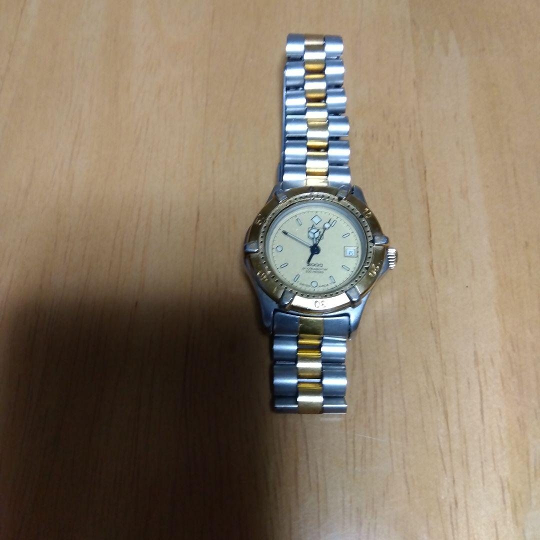 タグホイヤーアナログクォーツ 腕時計 電池切れ寸前の為 お安くTAG HEUER