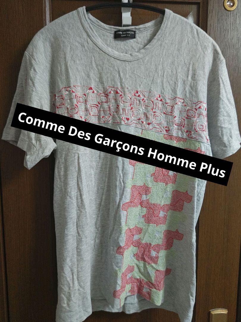 コム・デ・ギャルソン Tシャツ 刺繍 グレー