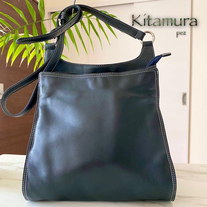 限定モデル キタムラ Kitamura レザーショルダーバッグ 新品同様 総本革 バッグ 限定モデル キタムラ Kitamura レザーショルダーバッグ 新品同様 総本革 バッグ