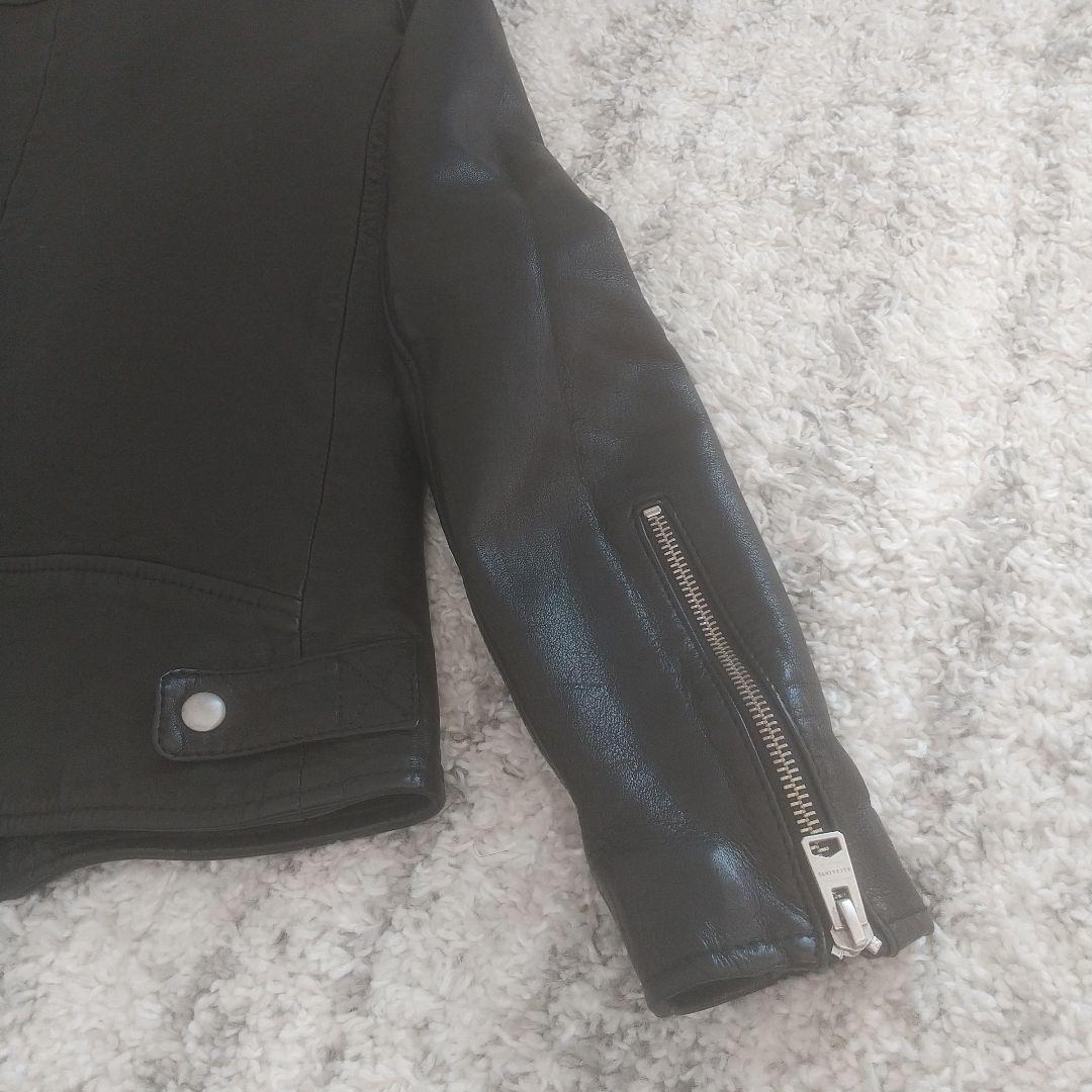 美品 ALLSAINTS シングルライダースジャケット XXS 黒