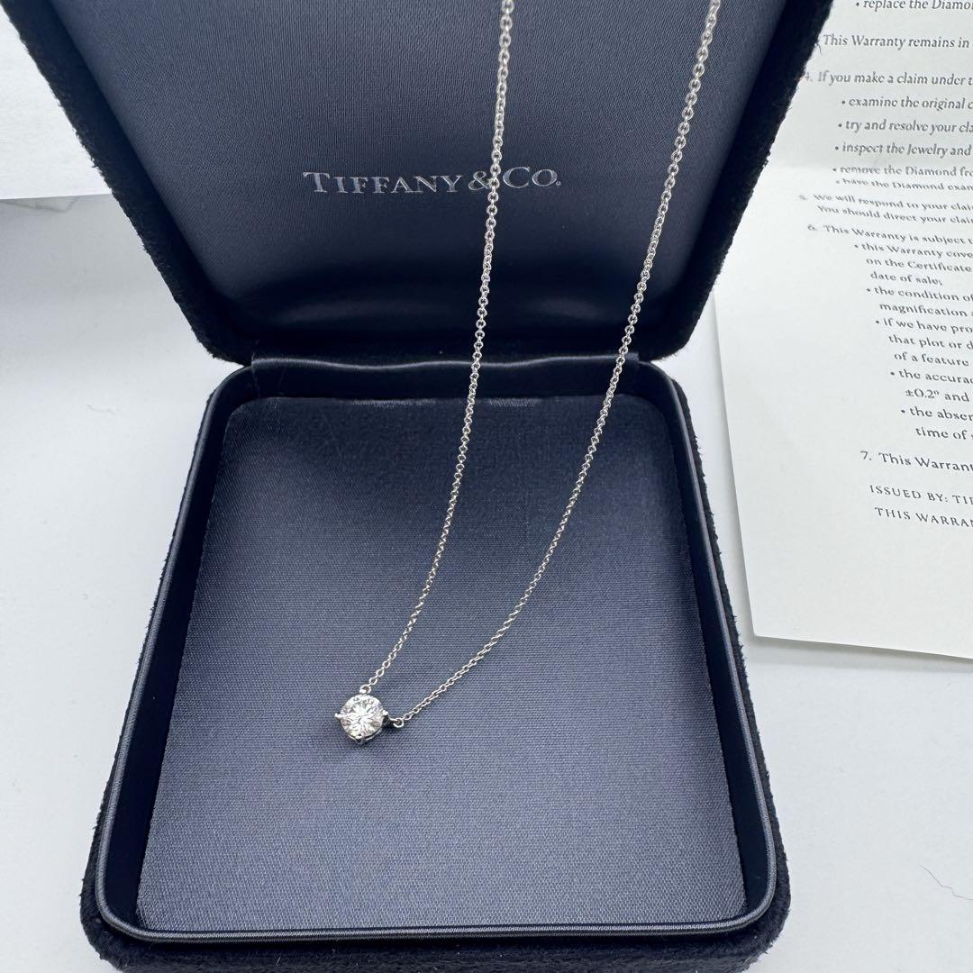 Tiffany & Co. ソリティアネックレス ダイヤ 0.87ct