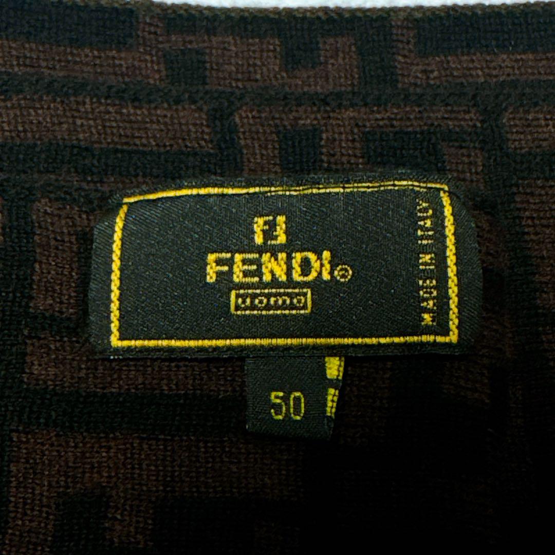 フェンディ ズッカ ブロック FFロゴ マフラー ストール ウール
