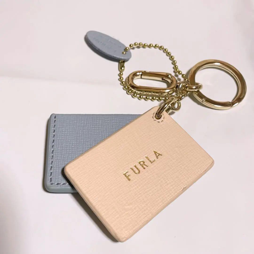 【美品】フルラ FURLA VENUS ミラー付 レザー チャーム 【美品】フルラ FURLA VENUS ミラー付 レザー チャーム