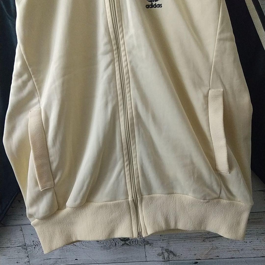70s アディダス ATP USA製 トラックジャケット ベージュ×ブラック M