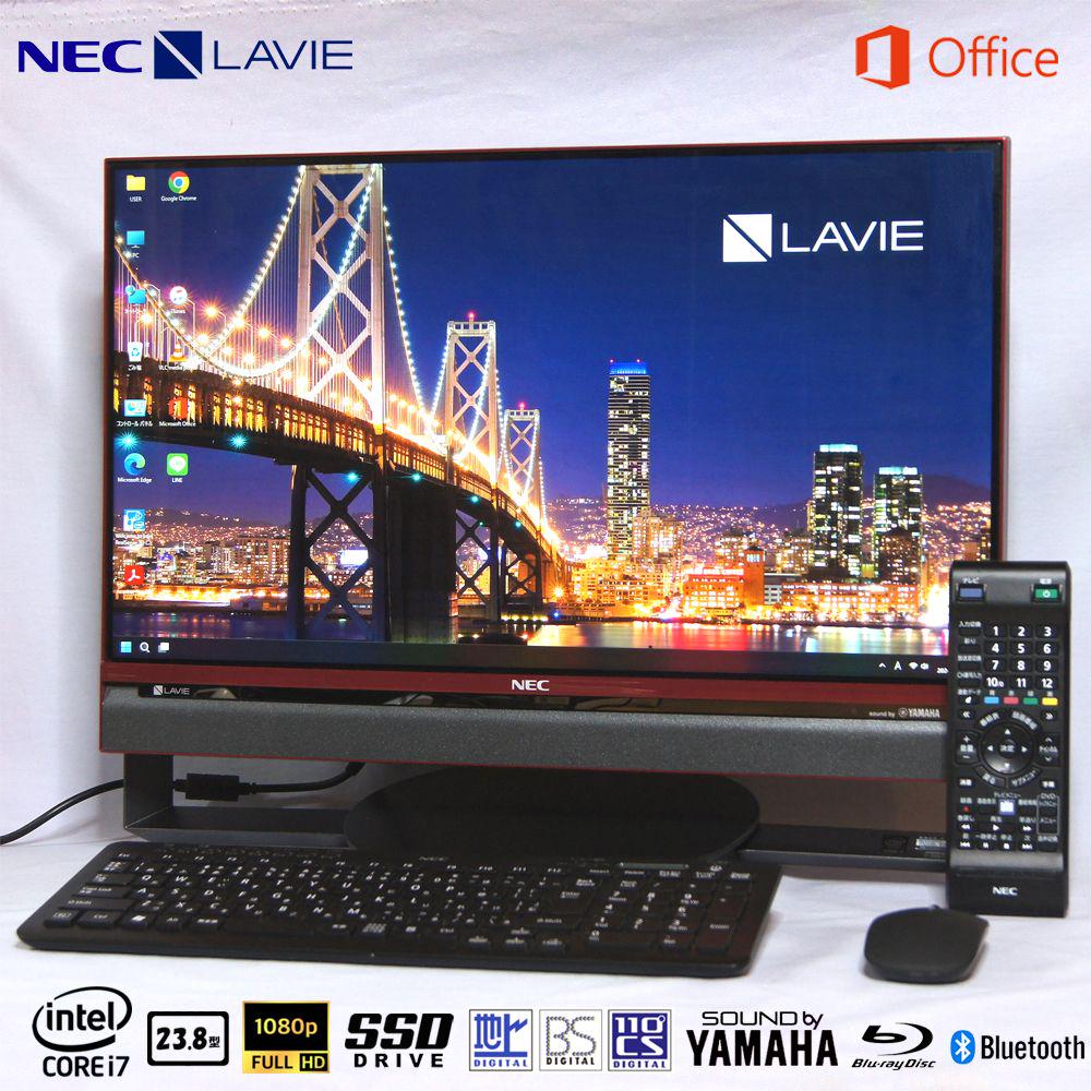 大画面23.8型!NEC 一体型PC LAVIE /テレビ/i7/SSD 画像1
