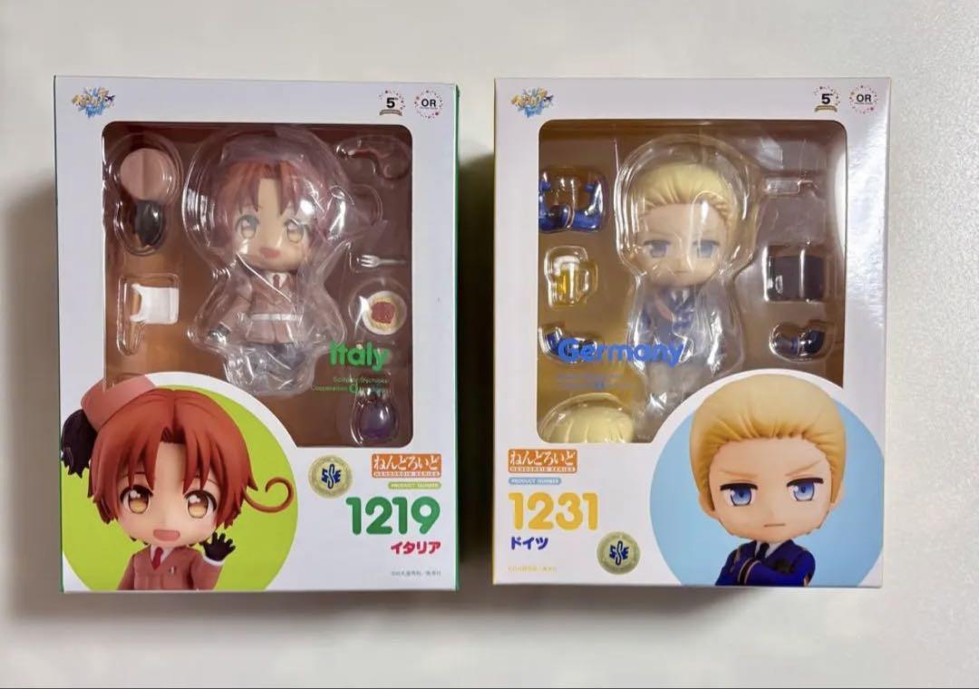 新品未開封　ねんどろいど イタリア　ドイツ ヘタリア World★Stars 新品未開封 ねんどろいど イタリア ドイツ ヘタリア World