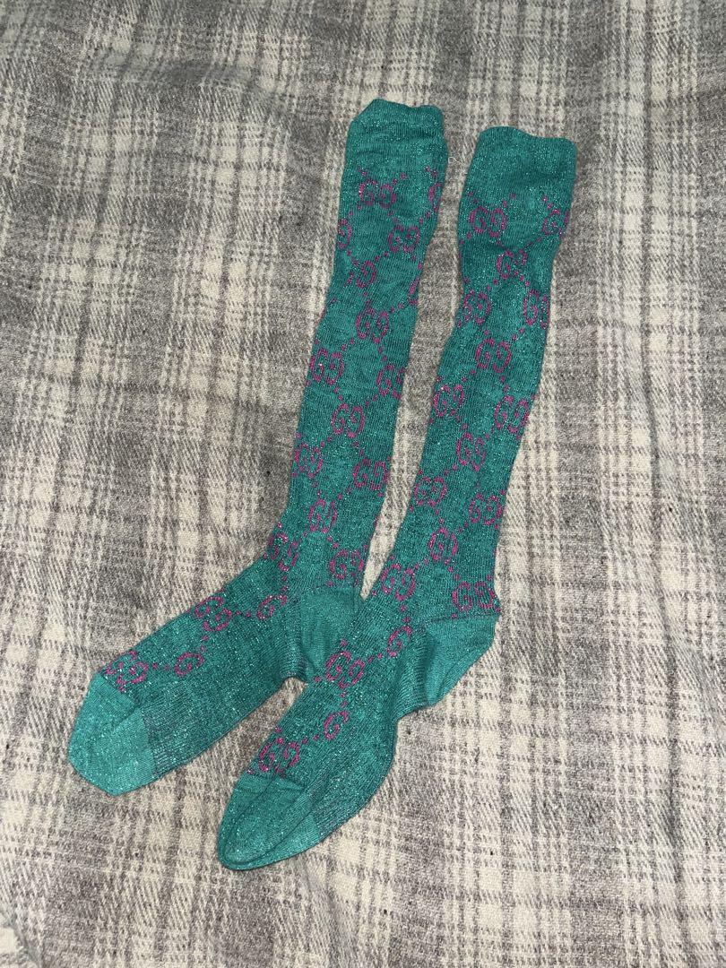 レッグウェア Gucci Gg Supreme Intarsia Lurex Socks Gucci Gg Supreme Intarsia Lurex Socks