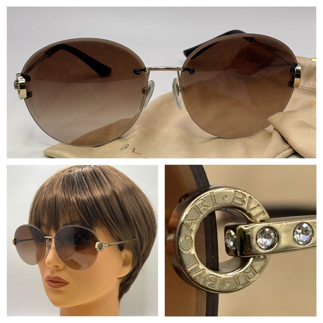 BVLGARI☆リムレスサングラス 6091Ｂ