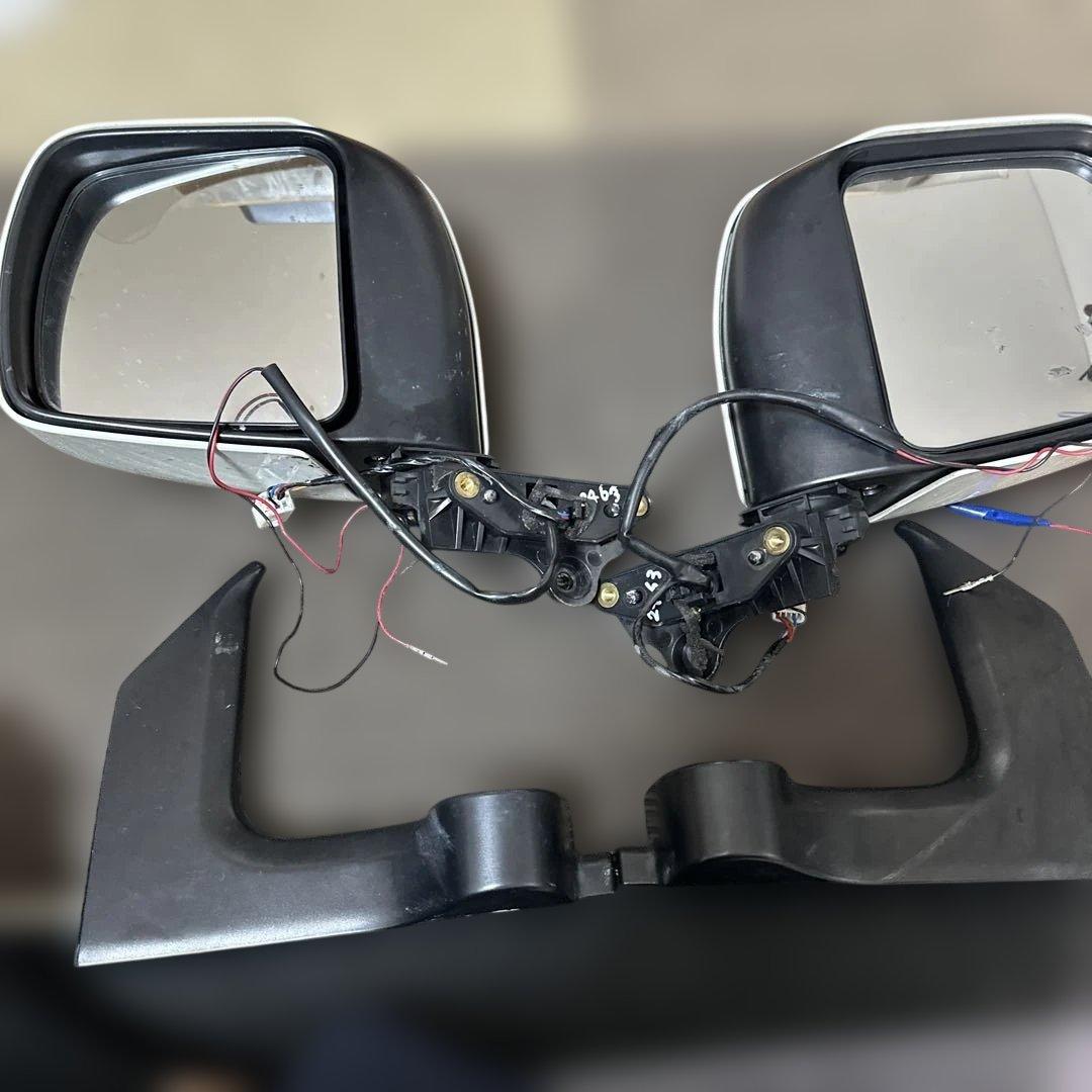 電動ドアミラー 左側 ホワイトパール左右 ワゴン R MJ21S