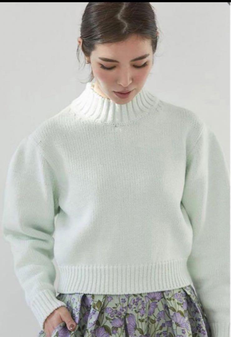美品セブンテン seventen タックスリーブニット