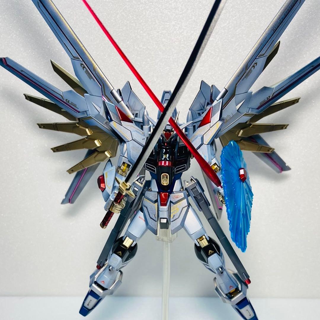 HG マイティーストライクフリーダムガンダム ガンプラ 完成品 塗装済み 全塗装 HG マイティーストライクフリーダムガンダム ガンプラ 完成品 塗装済み 全塗装