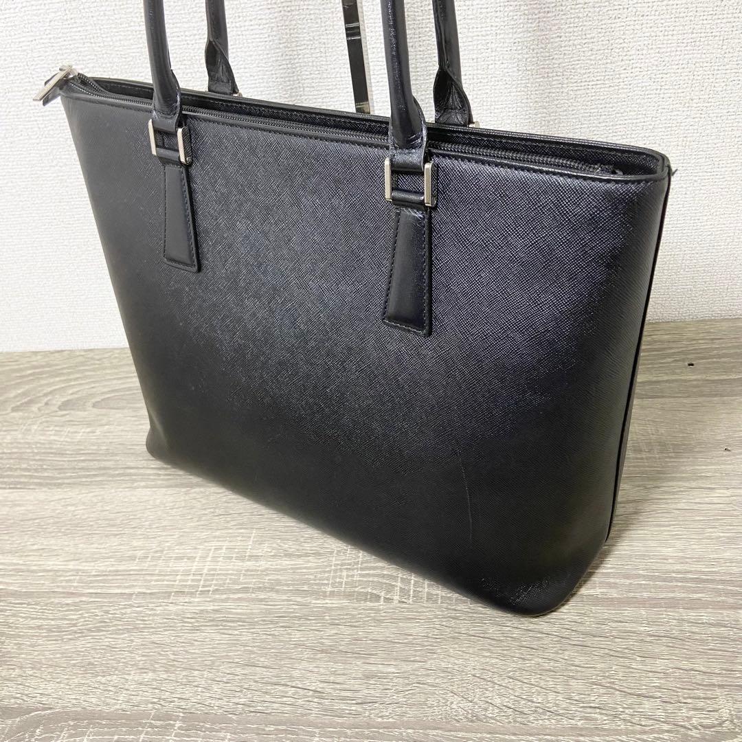 BURBERRY バーバリー トートバッグ サフィアーノ レザー ブラック BURBERRY バーバリー トートバッグ サフィアーノ レザー ブラック