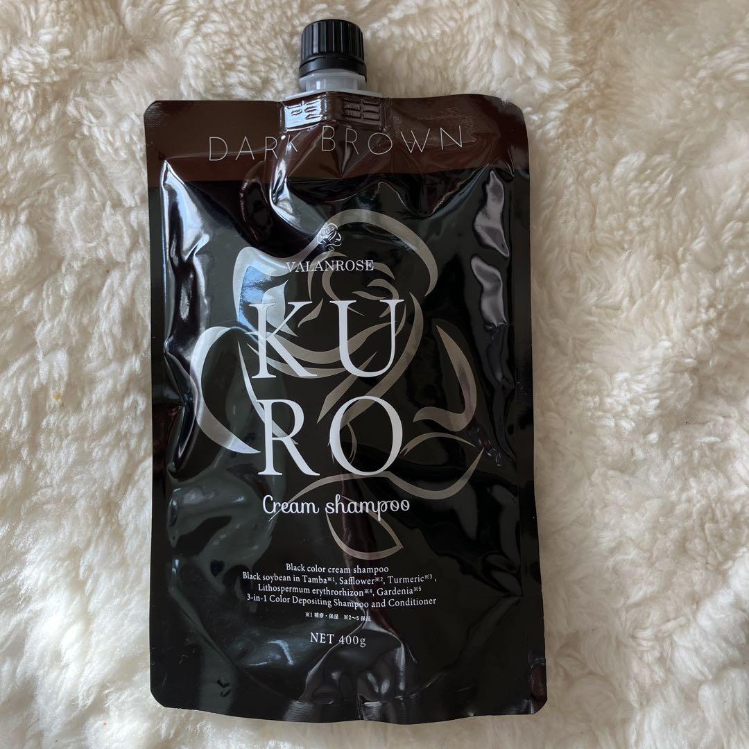 KURO Cream shampoo ダークブラウン 400g