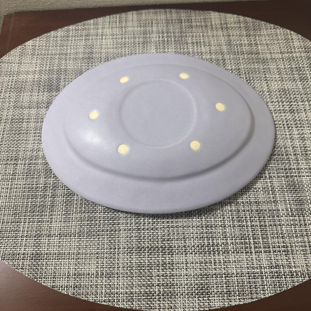 半額満載！スーパーSALE グランドセール！ 未使用】Awabi ware メルカリ - パープル オーバル皿 アワビウェア 食器