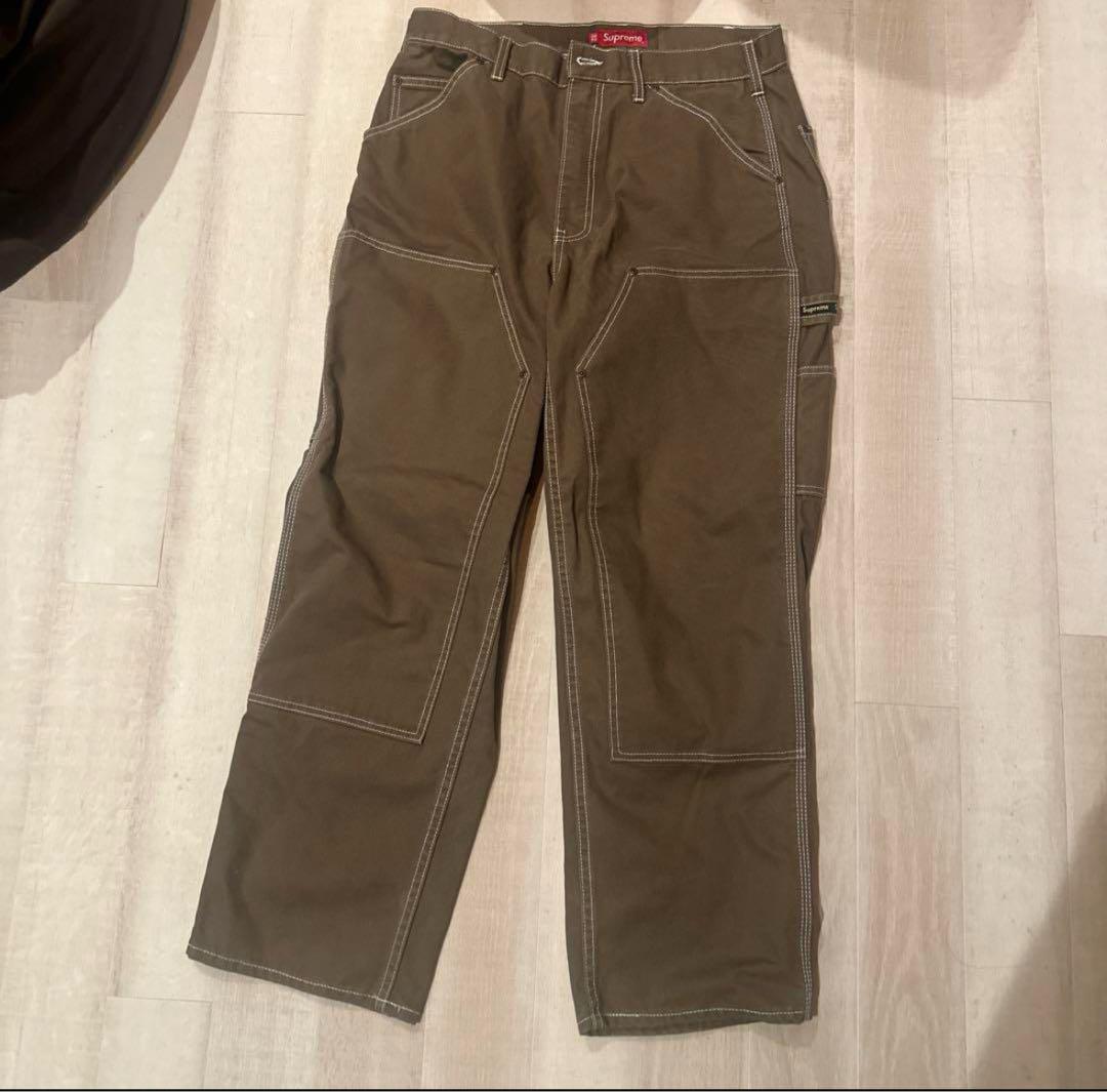 パンツ supreme Canvas Double Knee Painter Pant