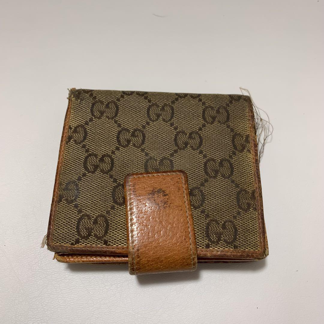 GUCCI GGパターン 二つ折り財布 - メルカリ
