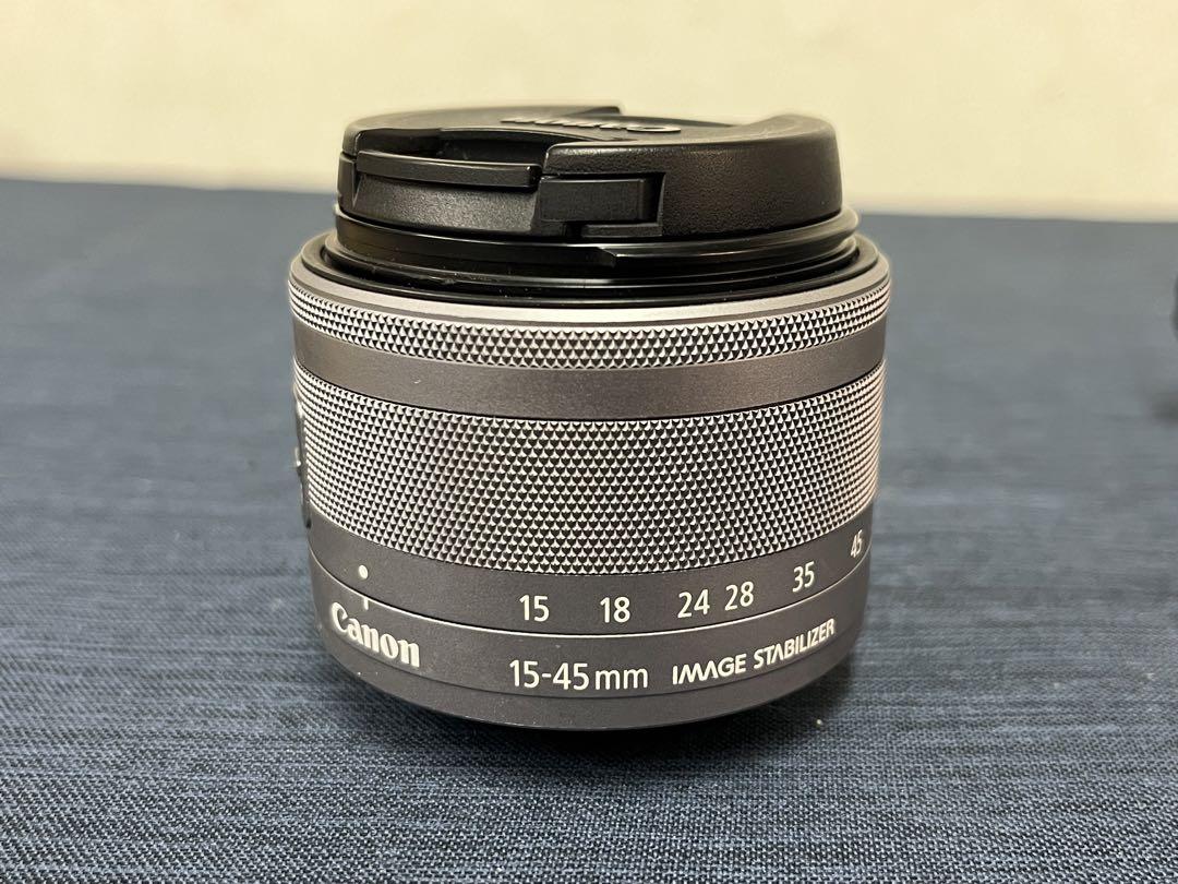 【美品】 CANON EOS Kiss Mミラーレス ホワイト SBカード付
