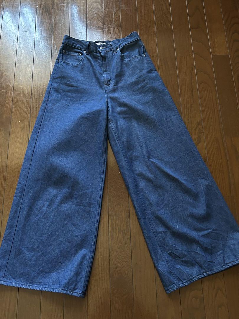 woadblue ワイドパンツ サイズ24 ダークブルー