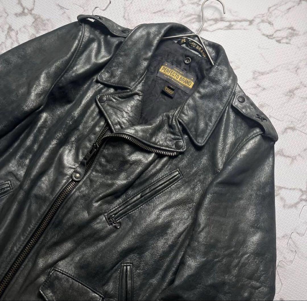 Schott Perfect Brandワンスターレザーライダースジャケット