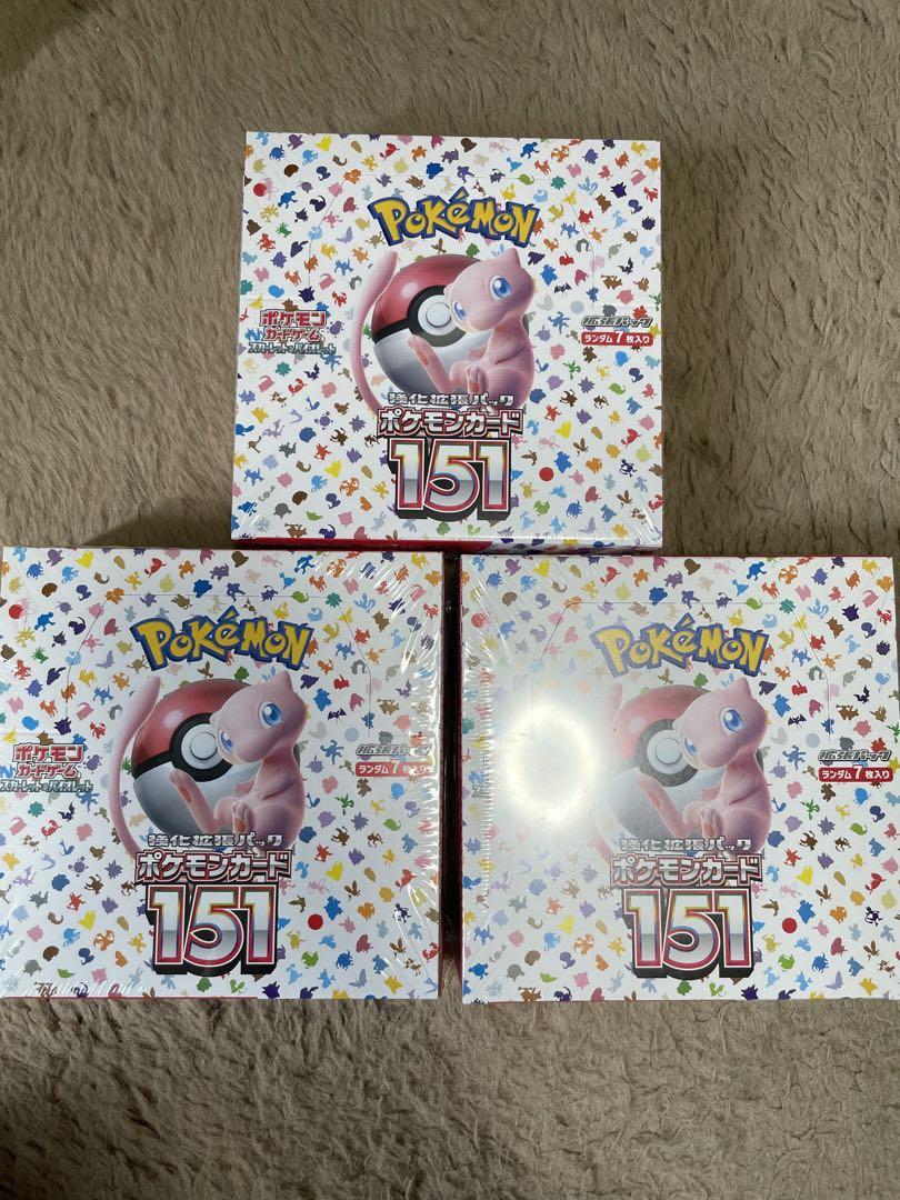 ポケモン - 【シュリンク付】ポケモンカード　151 3BOX ポケモンカード 151 3BOX シュリンク付き｜www.officetiida.jp