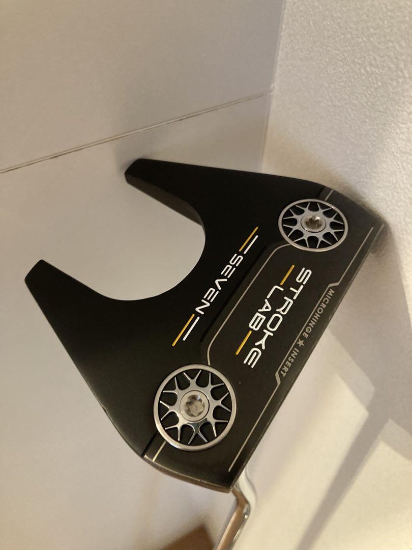 【美品】オデッセイ ブラック セブン パター 34インチ ストロークラボシャフト