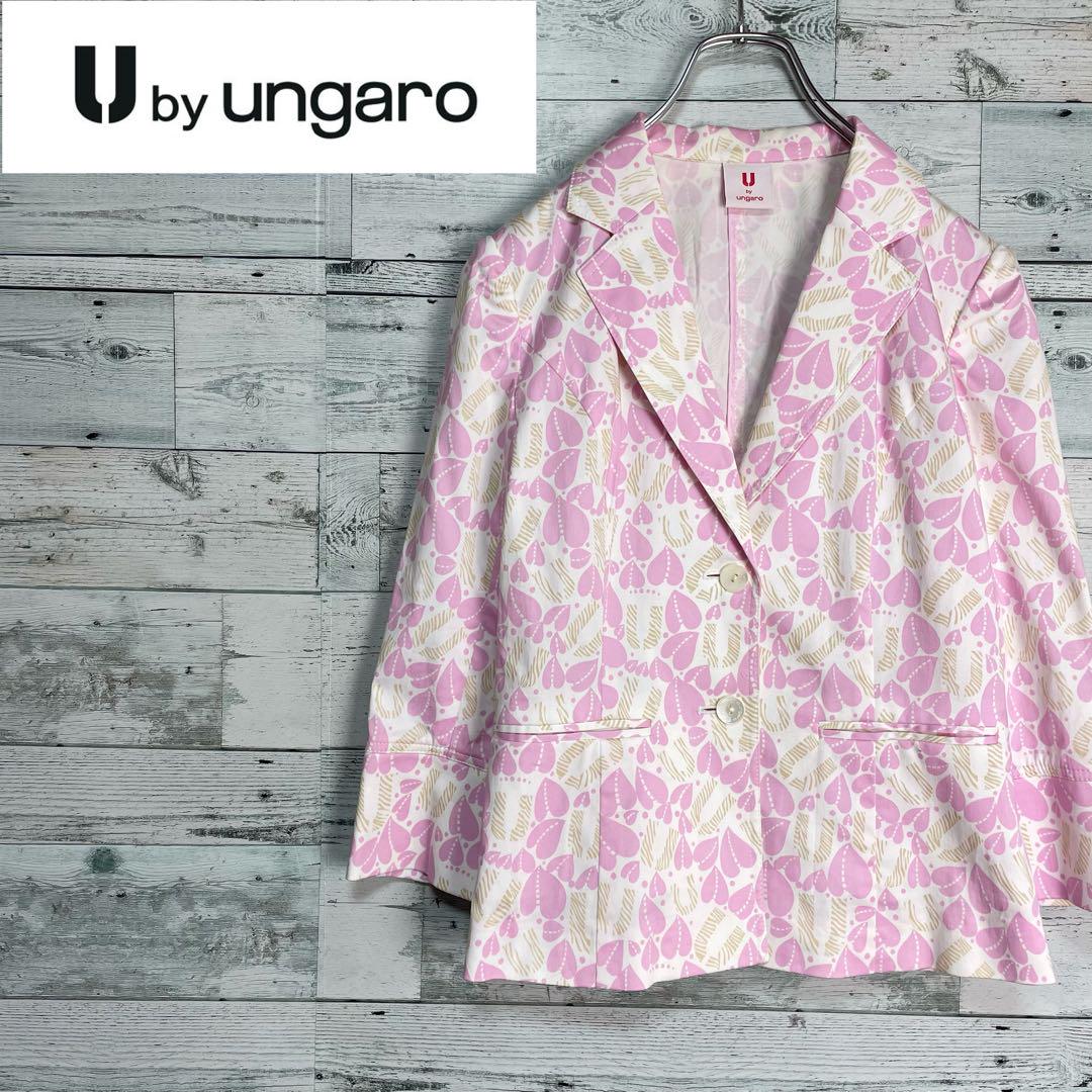 ☆ほぼ未使用☆U by Ungaro ハート総柄サマージャケット　テーラード