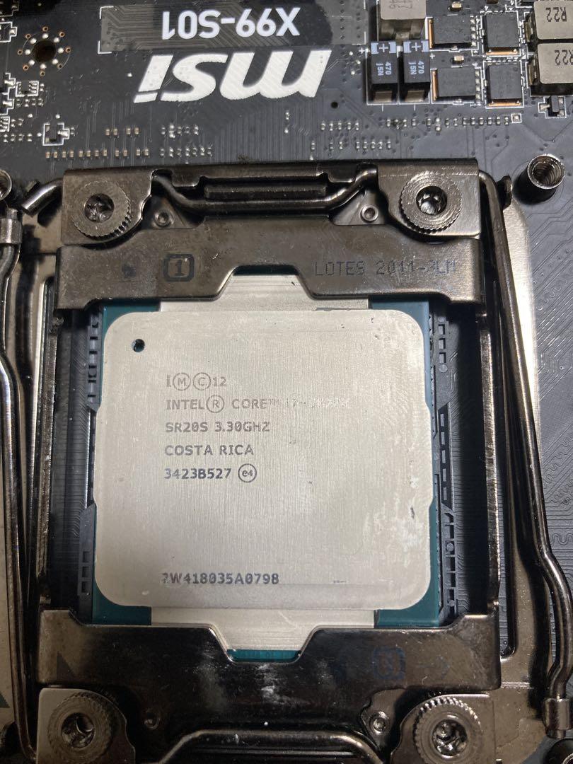 MSI X99-S01+ i7-5820K セットI/Oパネル付き 動作確認済み