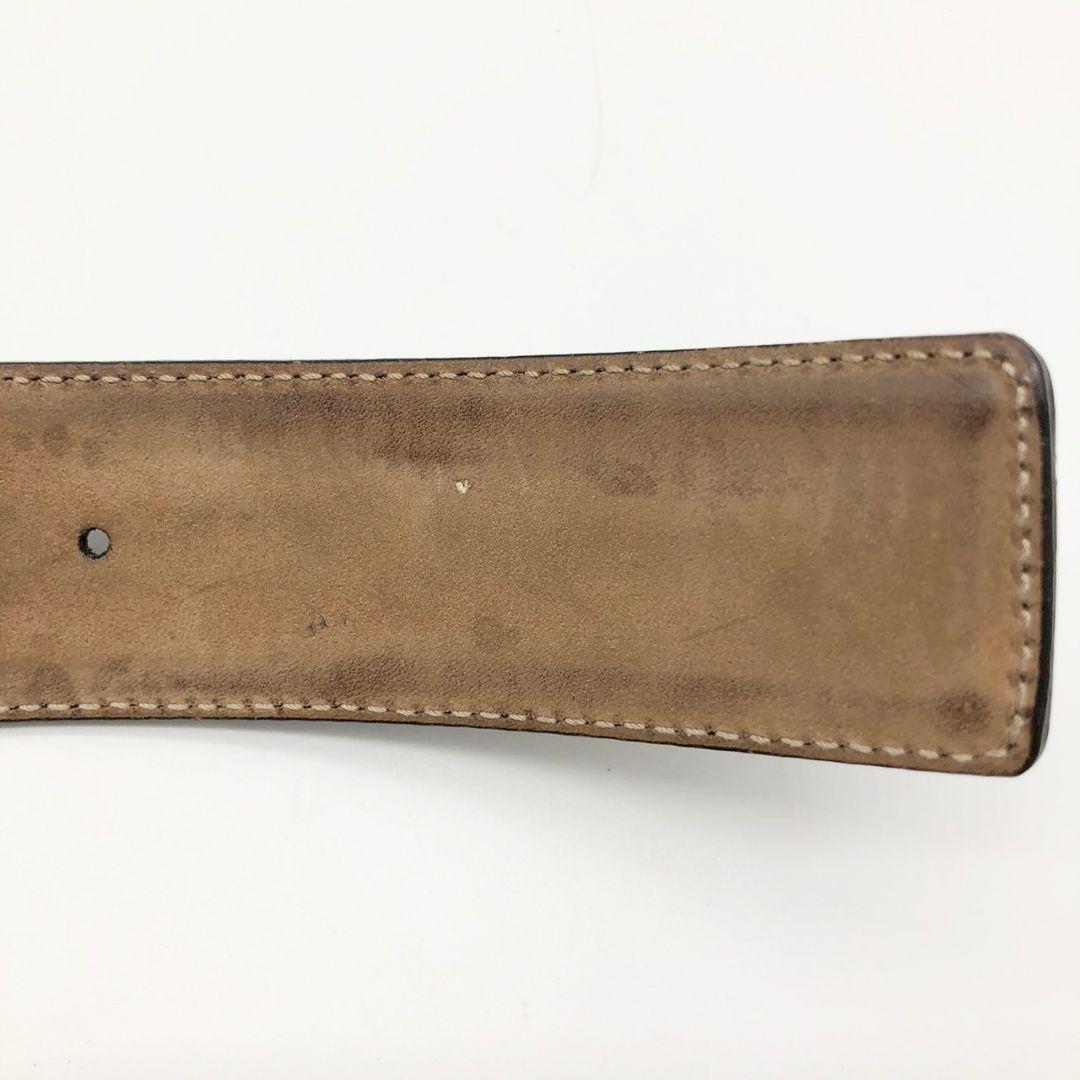 美品☆GUCCI　インターロッキング　GG　メンズ　　ベルト　キャンバス　レザー