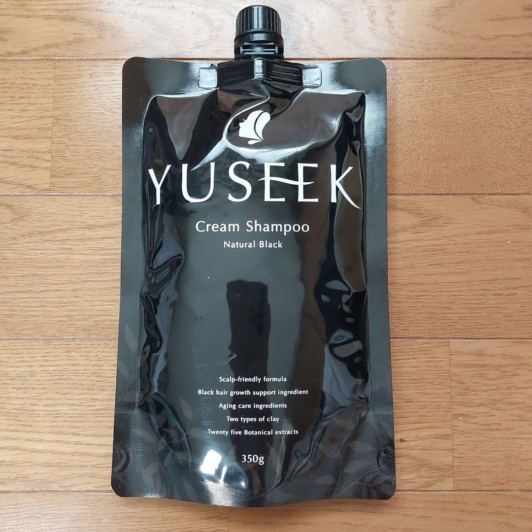 YUSEEK Cream Shampoo Natural Black 350gお 得 な 通販 サイト