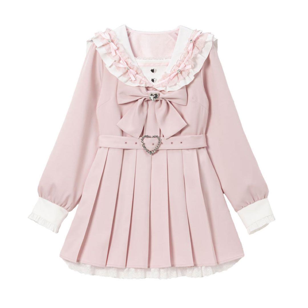 セーラービジューレースフリルワンピース