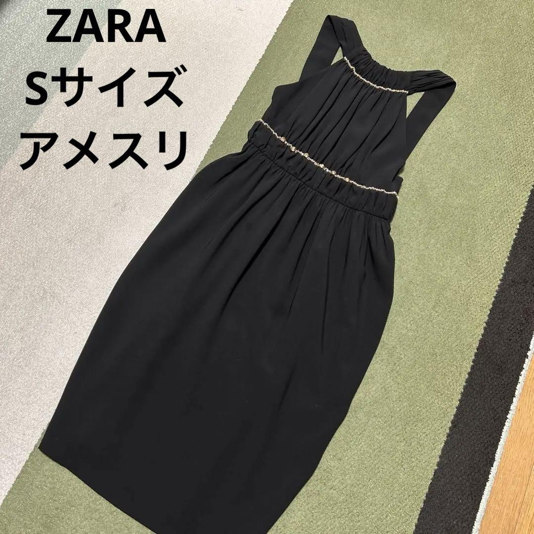 スペイン発送 ZARA ボリュームテクスチャードレス ブラック 新作 スペイン発送 ZARA ボリュームテクスチャードレス ブラック 新作