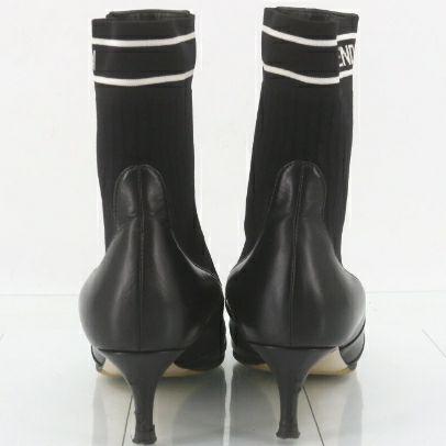 FENDI フェンディ レザー ソックス ブーツ ブラック 35