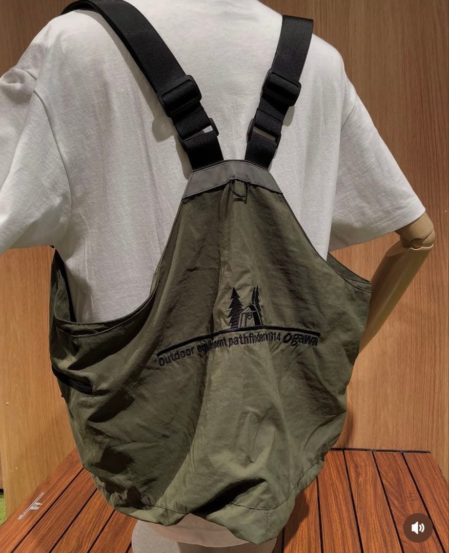 新品　ogawa CAMP VEST カーキ　2way